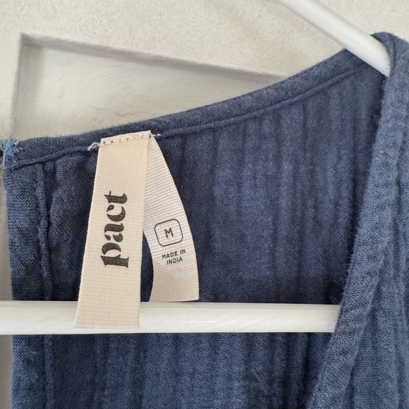 Pact 100% Organic Cotton Beach to Brunch Coastal Dress | Size M - Picture 4 of 4